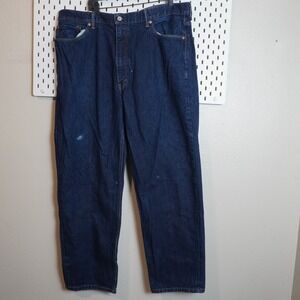 Levi Strauss 550 Jeans Mens W42 L32 Dark Wash Relaxed Fit Denim READ